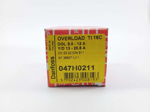 Danfoss 047H0211 OVERLOAD RELAY TI 16 DOL 8.0-12 A Y/D 13-20.8 A