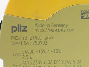 Pilz 750103 PNOZ s3 24VDC 2n/o