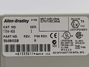 AB 1794-ASB SER. E S/F REV. H POWER SUPPLY RIO ADAPTER