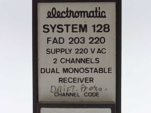 Electromatic FAD 203 220 2 CHANNELS DUAL MONOSTABLE RECEIVER