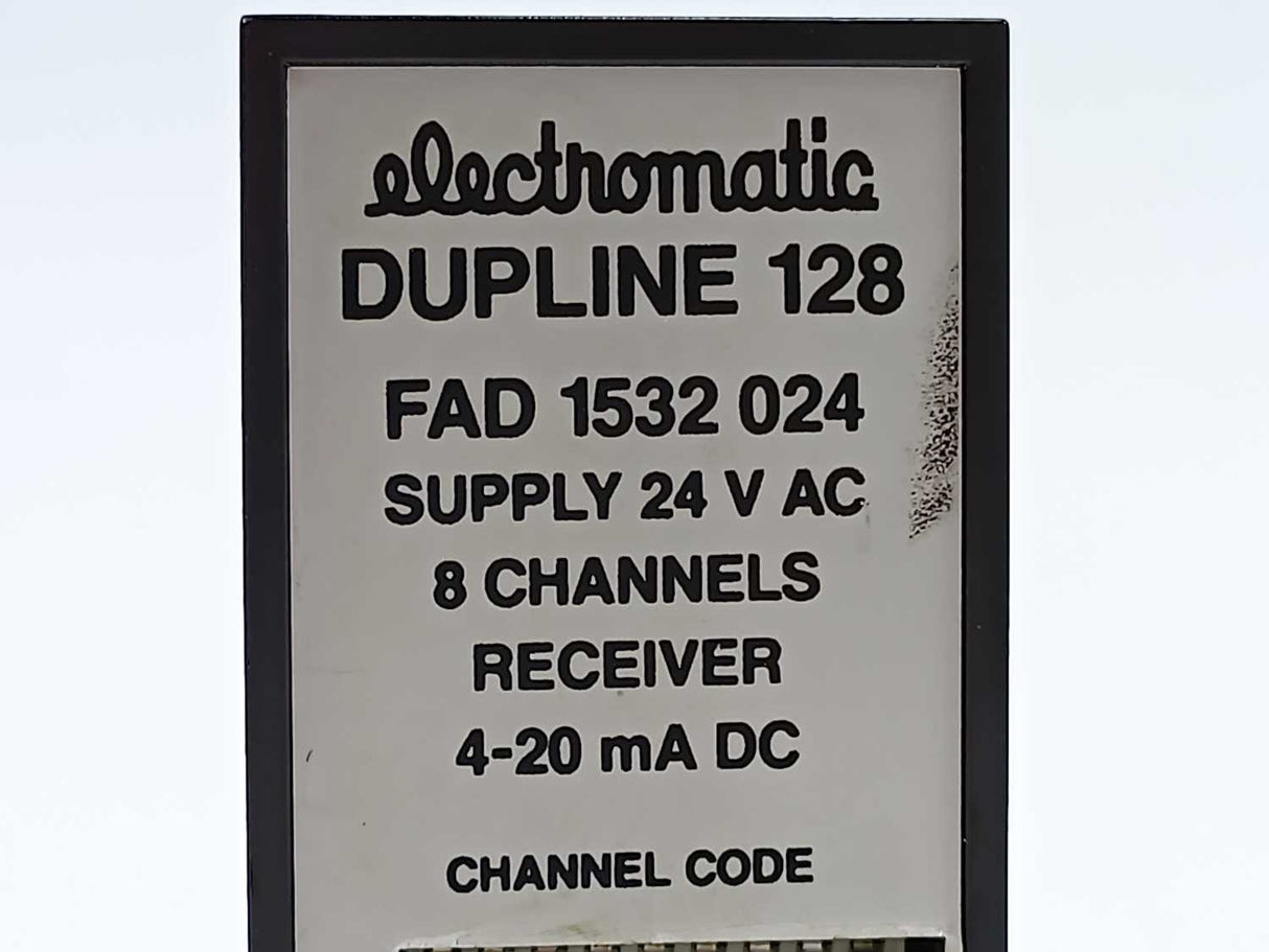 Electromatic FAD 1532 024 SUPPLY 24 V AC, 8 CHANNELS RECEIVER,  4-20 mA DC