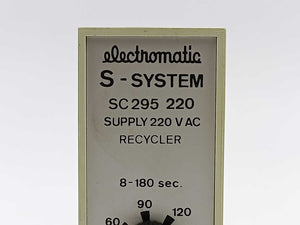 Electromatic SC 295 220 S-SYSTEM SUPPLY 220 V AC, RECYCLER 8-180 sec.