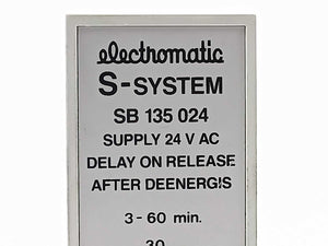 Electromatic SB 135 024 Supply 24 V AC Delay 3-60 min.