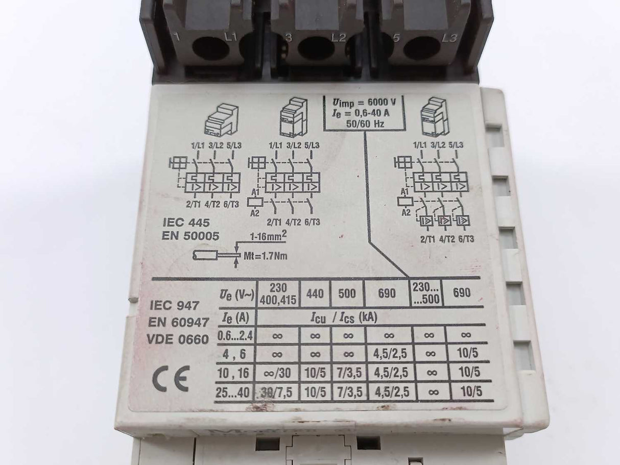 Klockner Moeller ZM-32-PKZ2 Manual Motor Protector