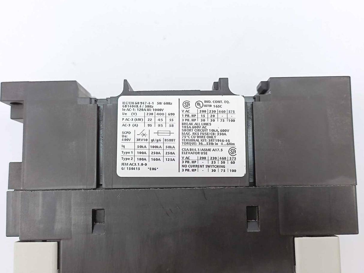 Siemens 3RT1046-1AP00 Sirius, comes with 3RH1921-1LA11