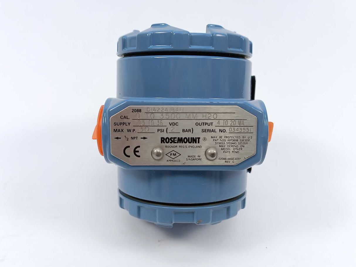 Rosemount 2088G1A22A1B4I1 PRESSURE TRANSMITTER