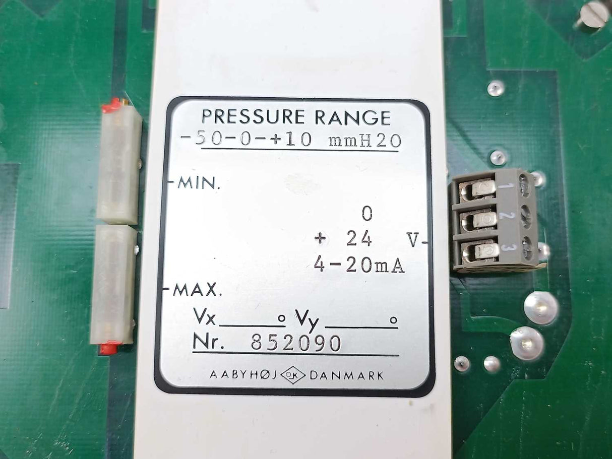 Kamstrup - Metro A/S 852090 Pressure Range -50-0-+10 mmH20