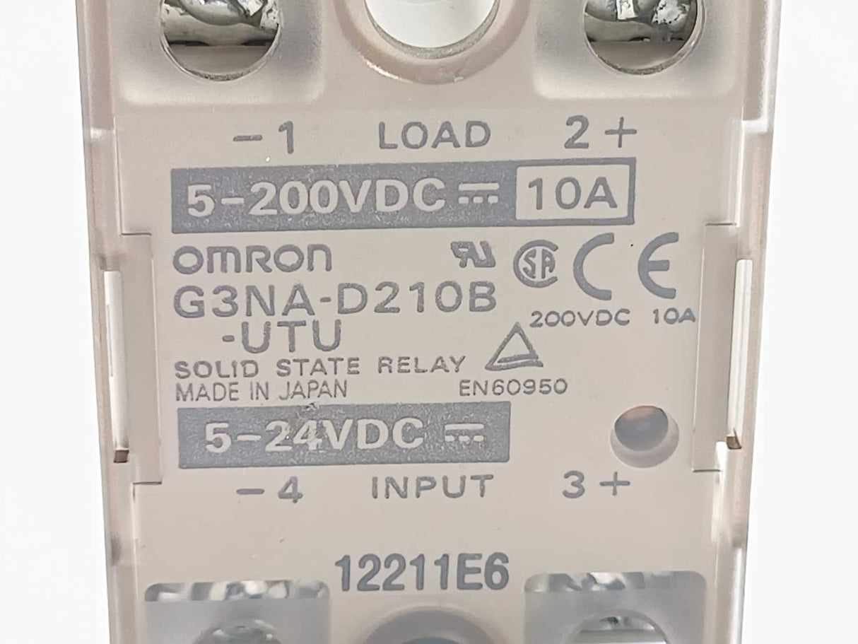 OMRON G3NA-D210B-UTU 5-24VDC Solid state relay W/ Y92B-N50