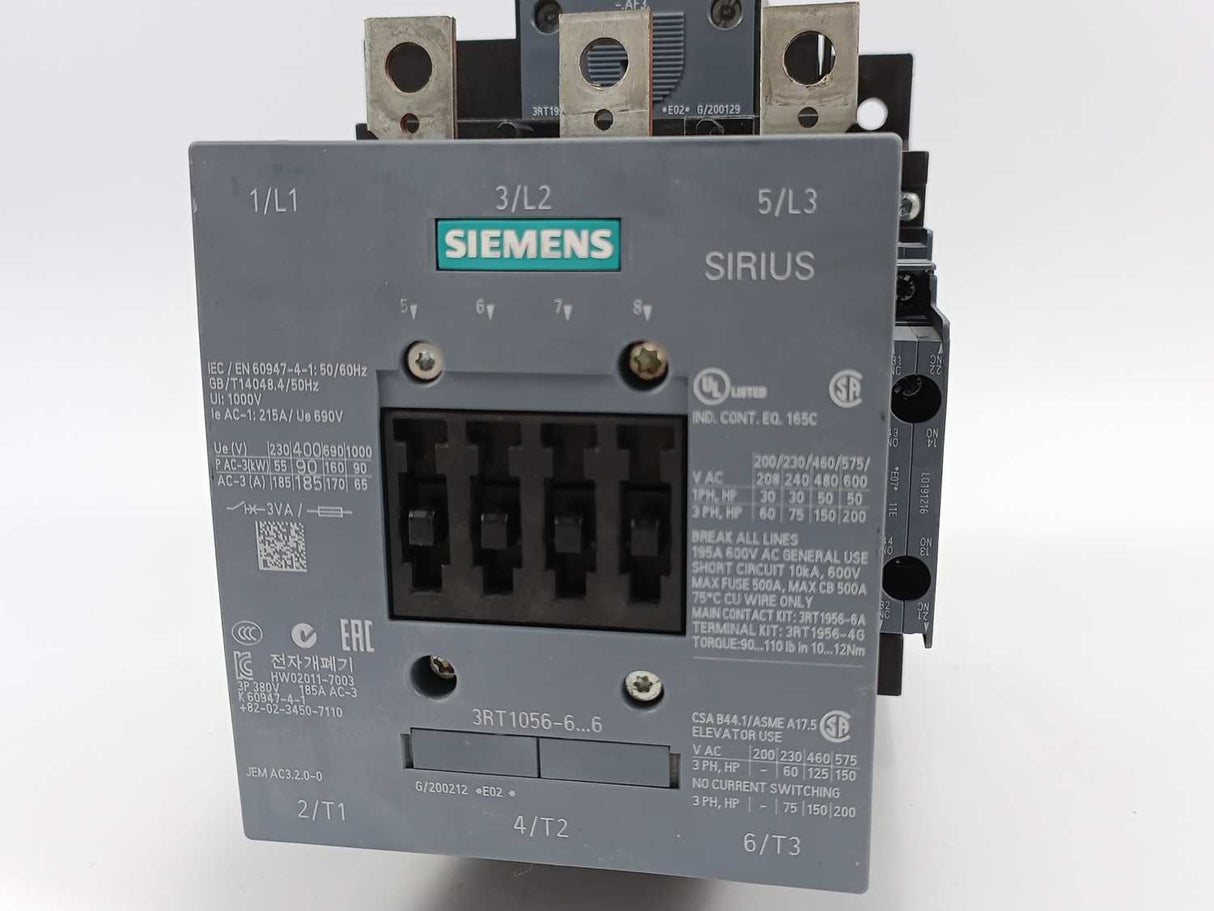 Siemens 3RT1056-6AF36 POWER CONTACTOR