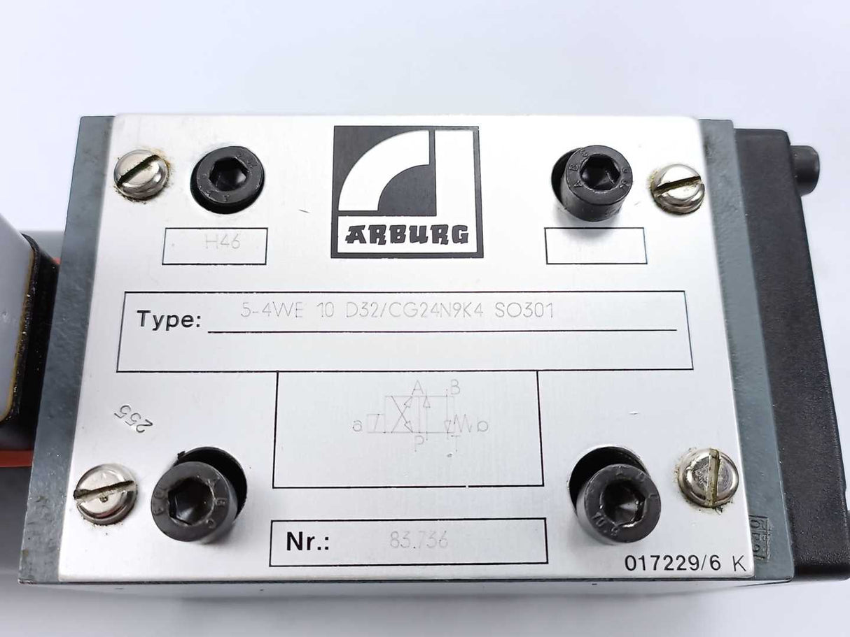 Arburg 83.736 5-4WE 10 D32/CG24N9K4 SO301 - Directional Valve