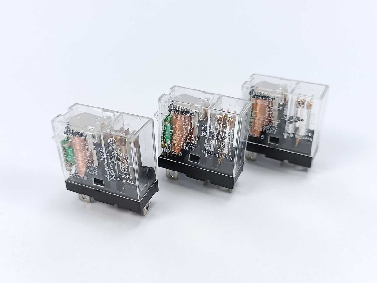 AB 700-HK36Z24-4 Ser. A Relay with "-3" Option 24V DC 3 Pcs.