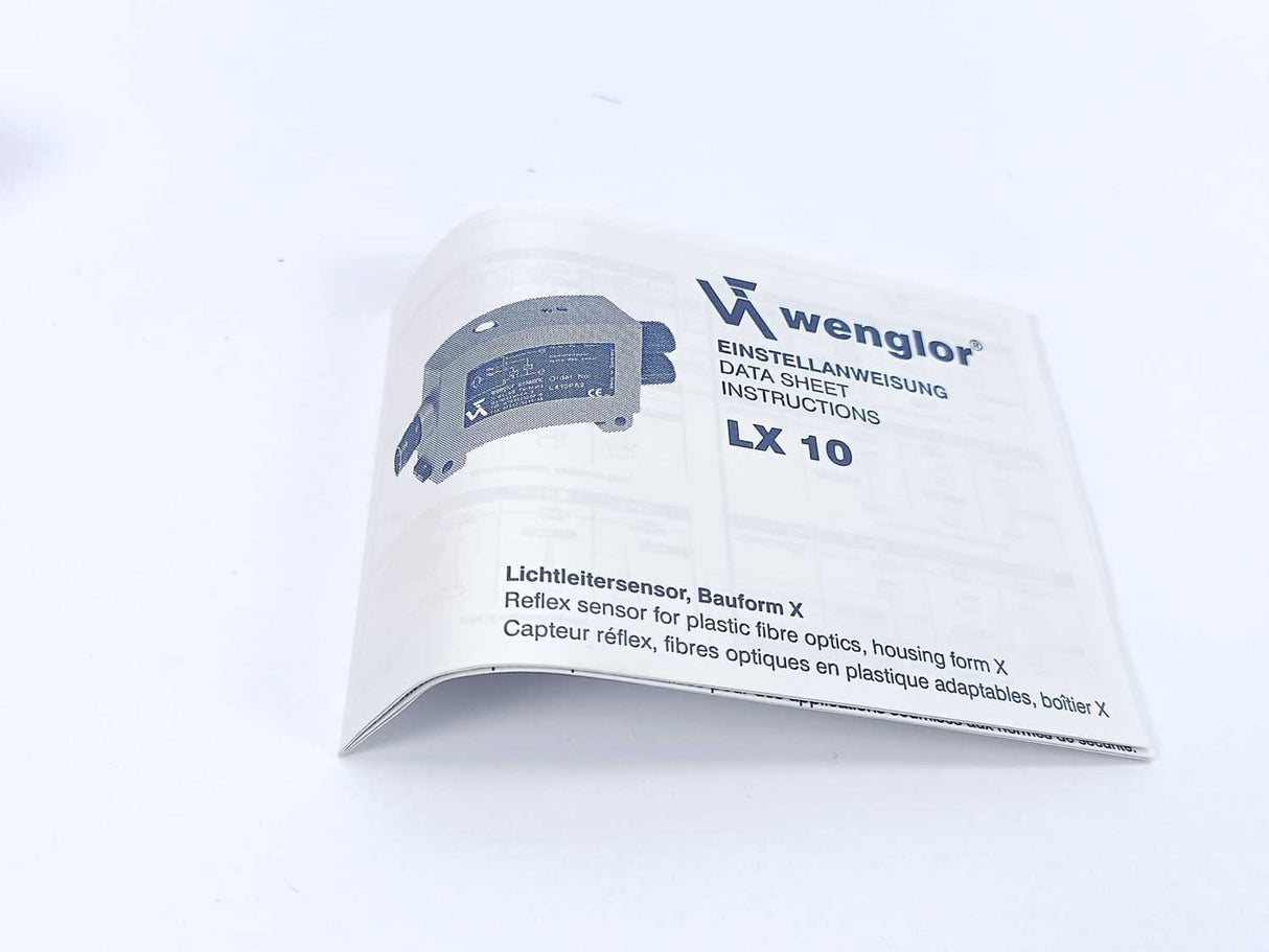 Wenglor Sensoric LX10PA Optical Fiber Sensor