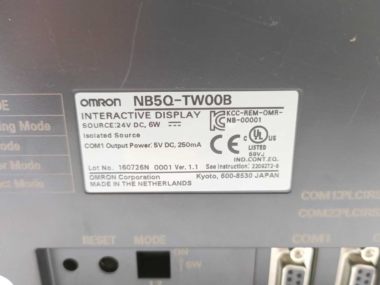 OMRON NB5Q-TW00B TFT LCD Display 5.6 in