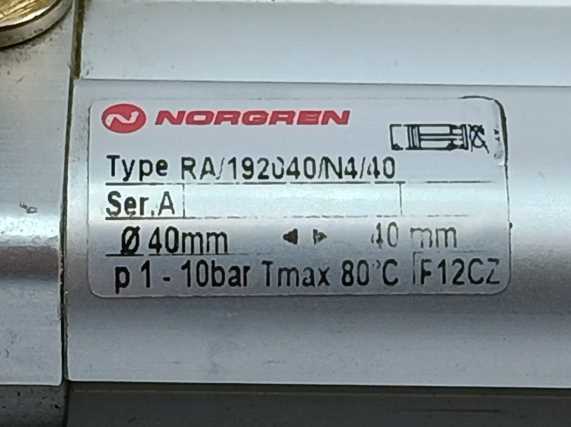 NORGREN RA/192040/N4/40 ISO compact double acting cylinder SER. A