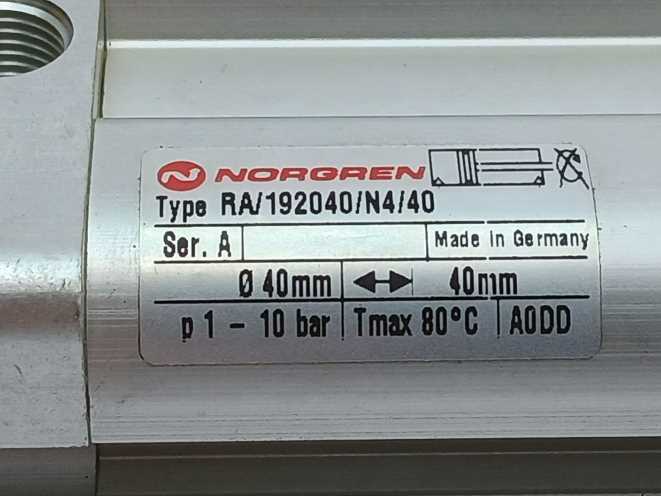 NORGREN RA/192040/N4/40 ISO compact double acting cylinder SER. A