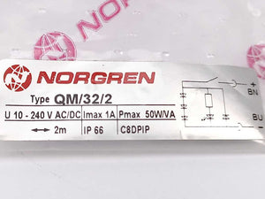 NORGREN QM/32/2 QM/32 magnetically operated reed switch, 2 m cable