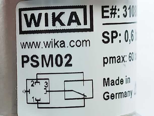 WIKA PSM02 OEM compact pressure switch