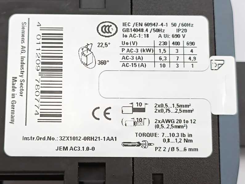 Siemens 3RA2110-1DA15-1BB4 3RT2916-1LM00