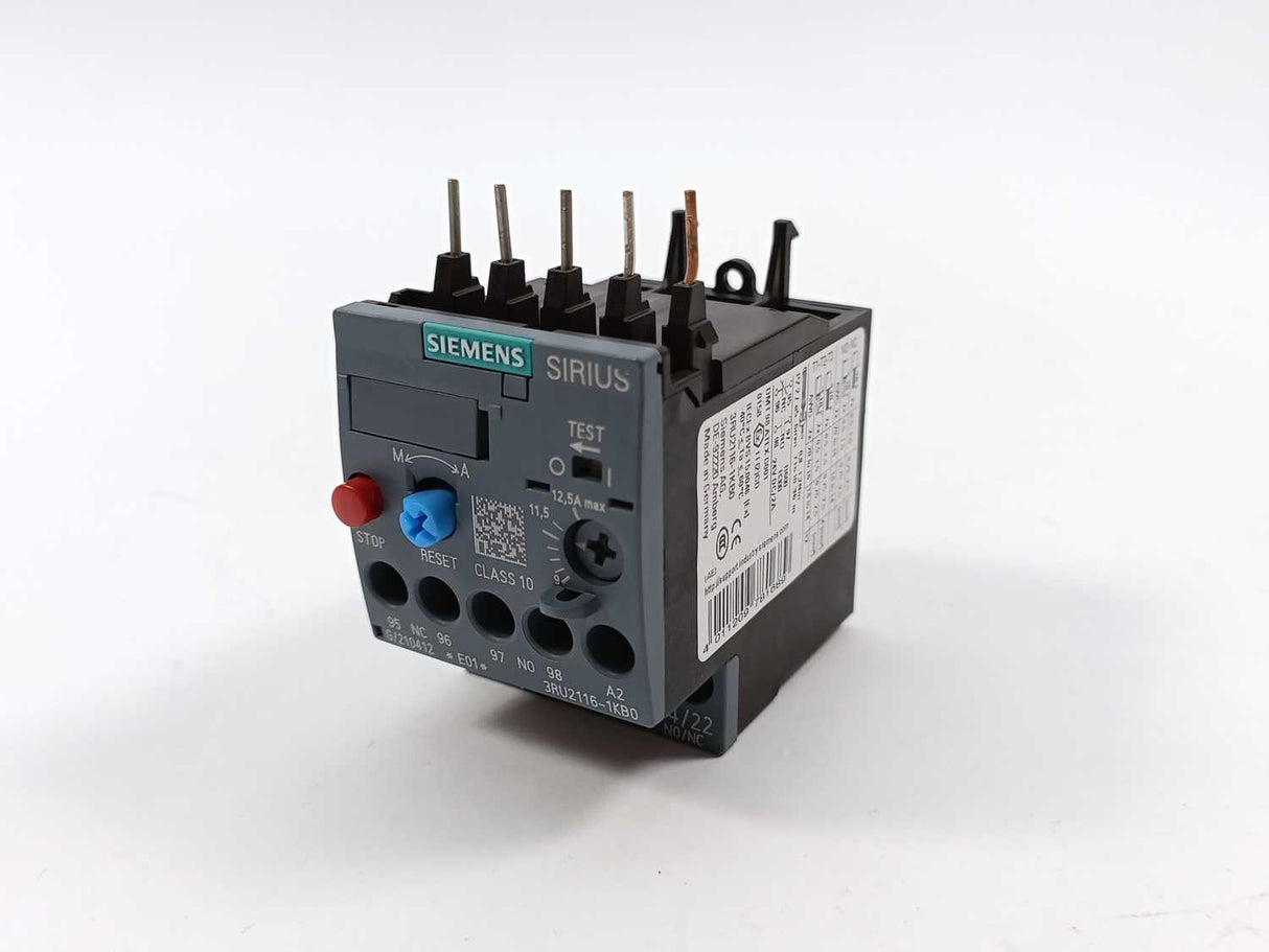 Siemens 3RU2116-1KB0 Overload relay 9.0...12.5 A