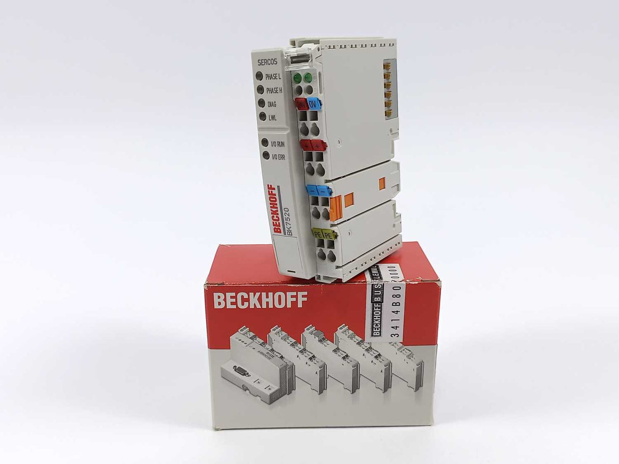 Beckhoff BK7520 SERCOS Coupler, Voltage Supply: 24 V DC