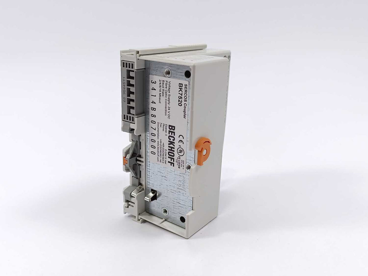 Beckhoff BK7520 SERCOS Coupler, Voltage Supply: 24 V DC