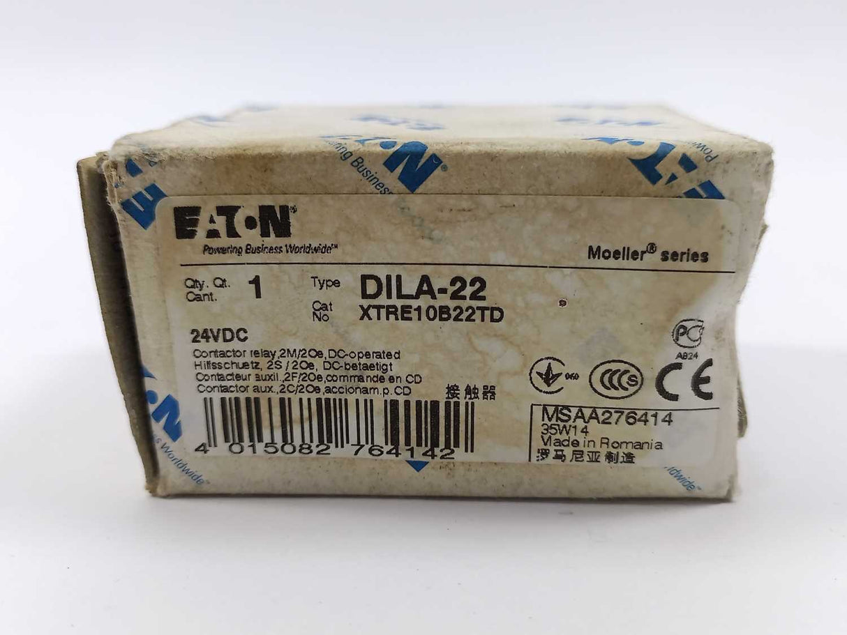 Eaton 276414 DILA-22 XTRE10B22TD 24VDC COIL