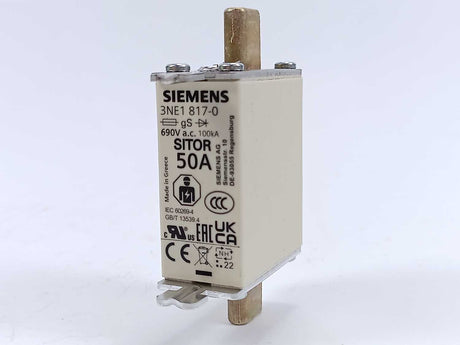 Siemens 3NE1 817-0 SITOR fuse link 50A 3 Pcs Set