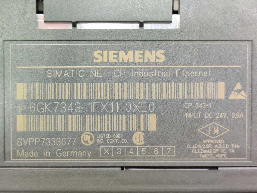 Siemens 6GK7343-1EX11-0XE0 SIMATIC NET CP Industrial Ethernet