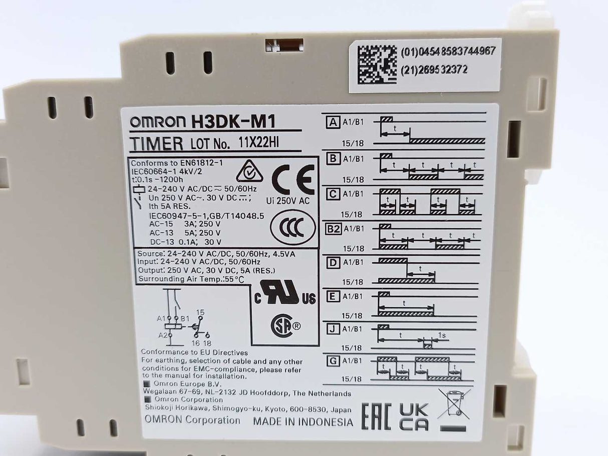 OMRON H3DK-M1 TIMER 0.1s to 100h