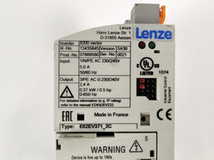 LENZE E82EV371S2C 8200 vector Inverter for spare parts