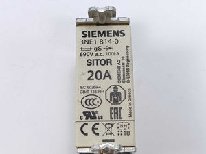 Siemens 3NE1814-0 SITOR fuse link 20A