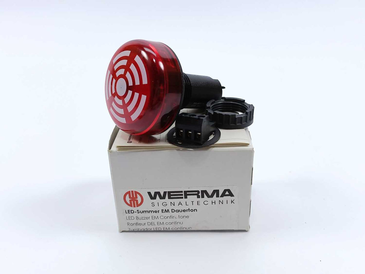 WERMA Signaltechnik 150.X00.55 LED Buzzer EM Contin. tone 24VDC RD 150.100.55