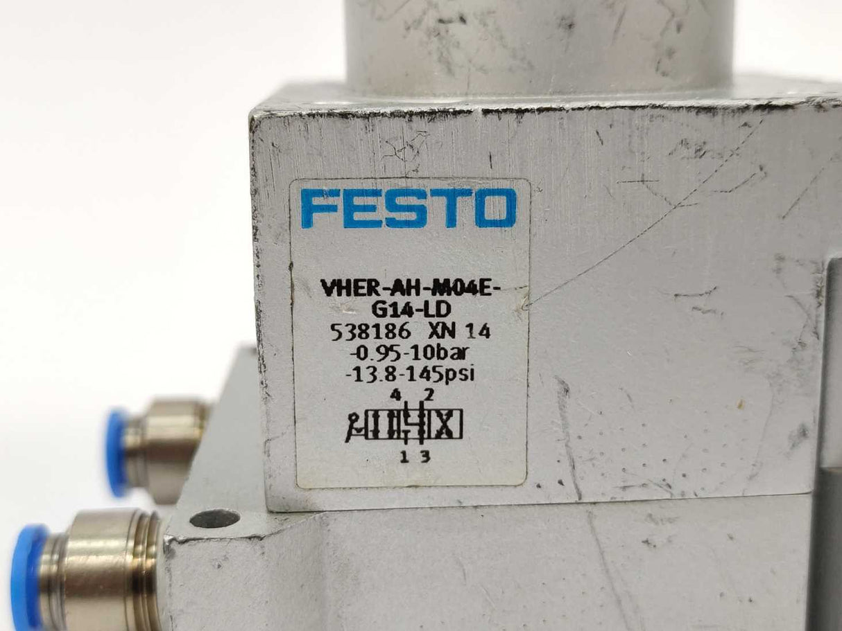 Festo 538186 VHER-AHM04E-G14-LD HAND LEVER VALVE