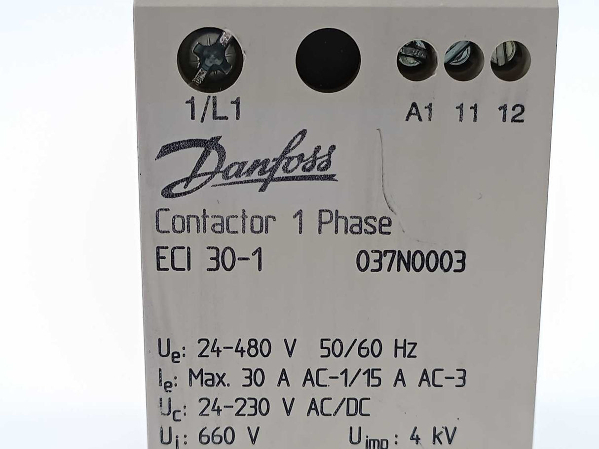 Danfoss 037N0003 Contactor Phase ECI 30-1