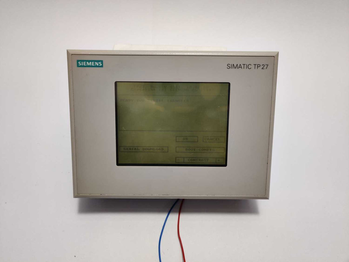 Siemens 6AV3627-1NK00-2AX0 Touch Panel TP27 Mono A.01