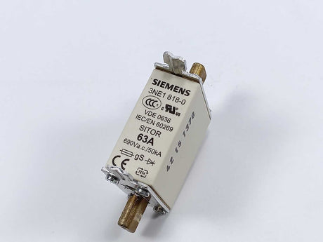 Siemens 3NE1 818-0 Sitor fuse 63A 690V