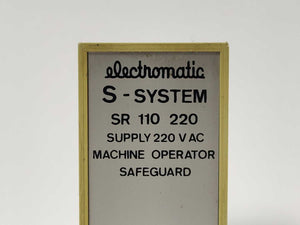 Electromatic SR 110 220 220 V AC Machine Operator Safeguard