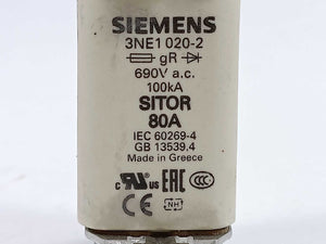 Siemens 3NE1 020-2 SITOR fuse link 80A