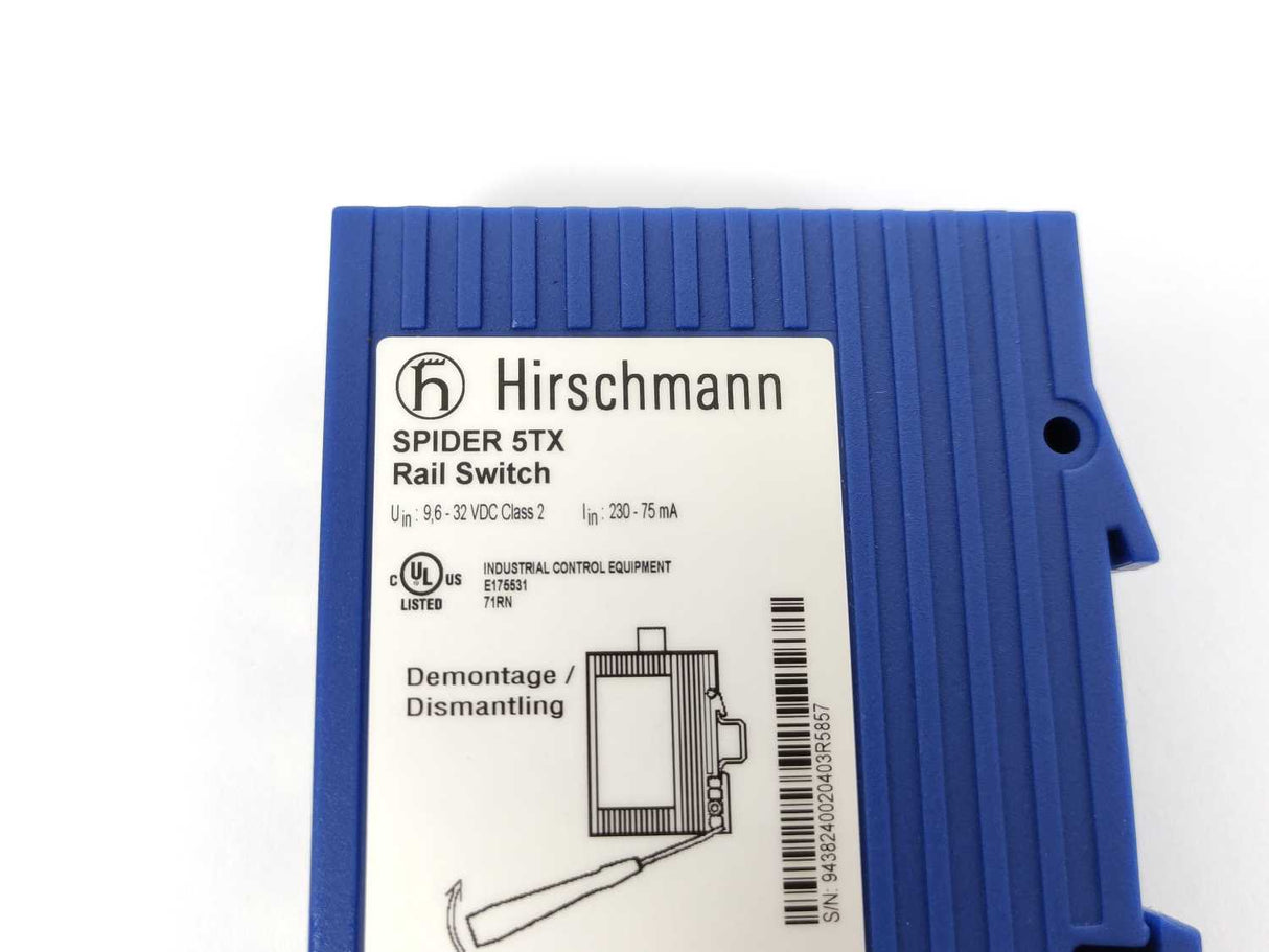 Hirschmann SPIDER 5TX Rail Switch