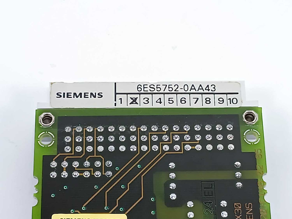 Siemens 6ES5752-0AA43 SIMATIC S5, Interface Submodule