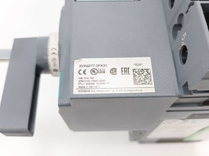 Siemens 3VA6225-5HL31-0AA0 Circuit Breaker 250A w/ 3VA9277-0FK31