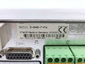 Indramat DKC11.3-040-7-FW AC Servo Amplifier Drive Controller