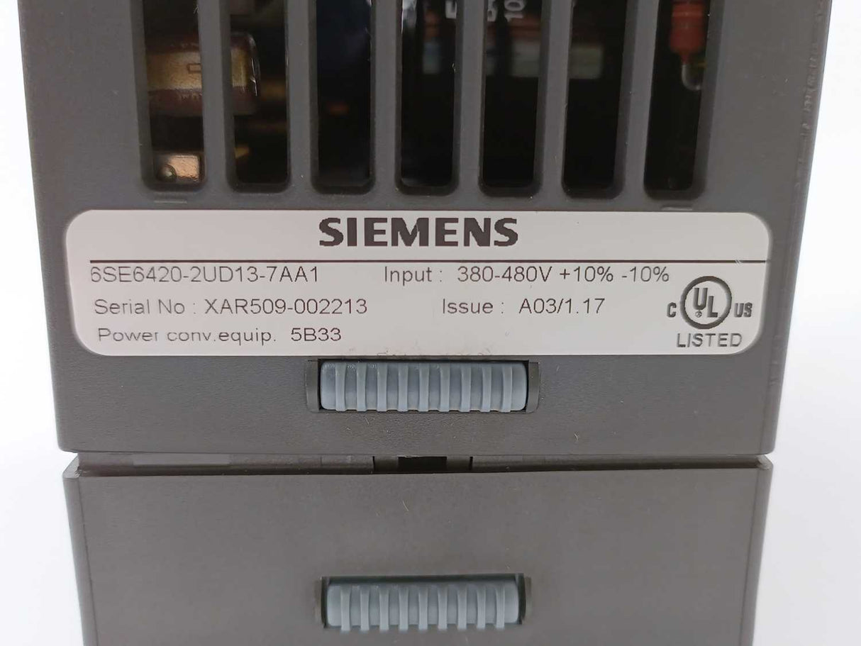 Siemens 6SE6420-2UD13-7AA1 MICROMASTER 420 AC Drive, Frequency Inverter