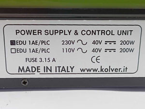 KOLVER 030000/PLC EDU 1AE/PLC 230V Power Supply & Control Unit W. SA12