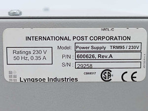 Lyngsoe Systems 600626 POWER SUPPLY TRM95 / 230 V