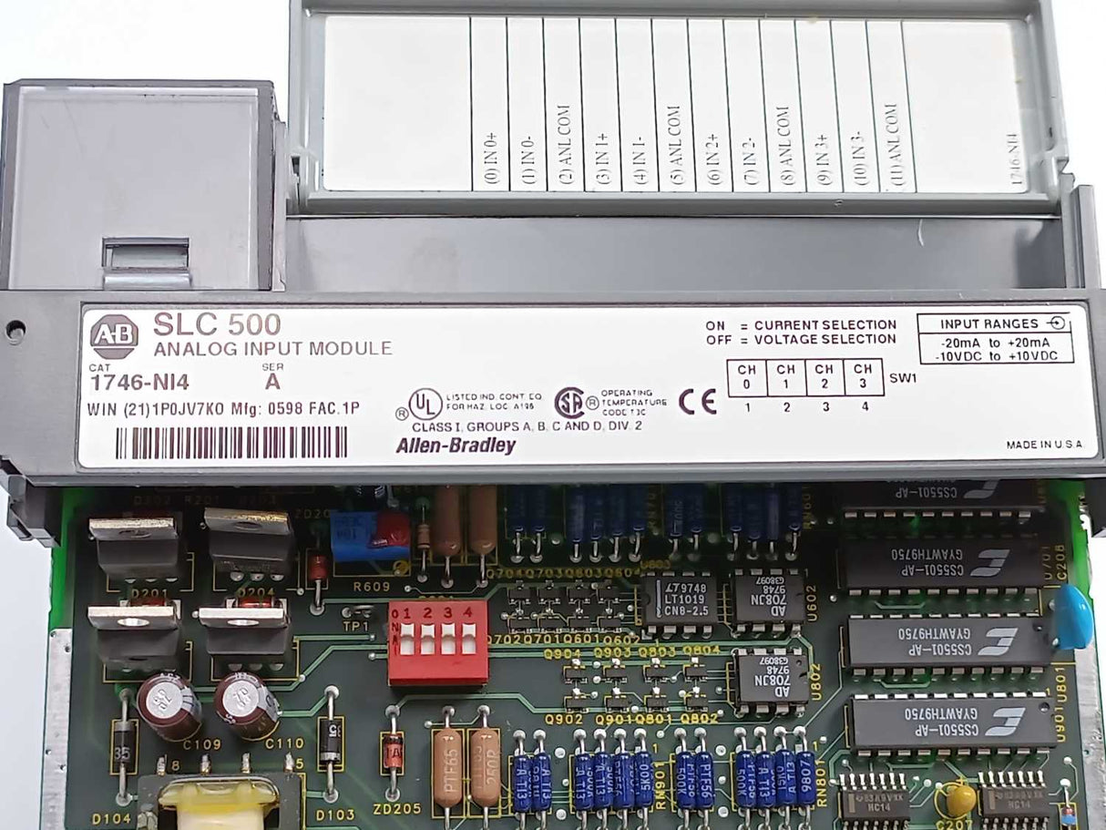 AB 1746-NI4 Ser. A SLC 500 Analog Input Module