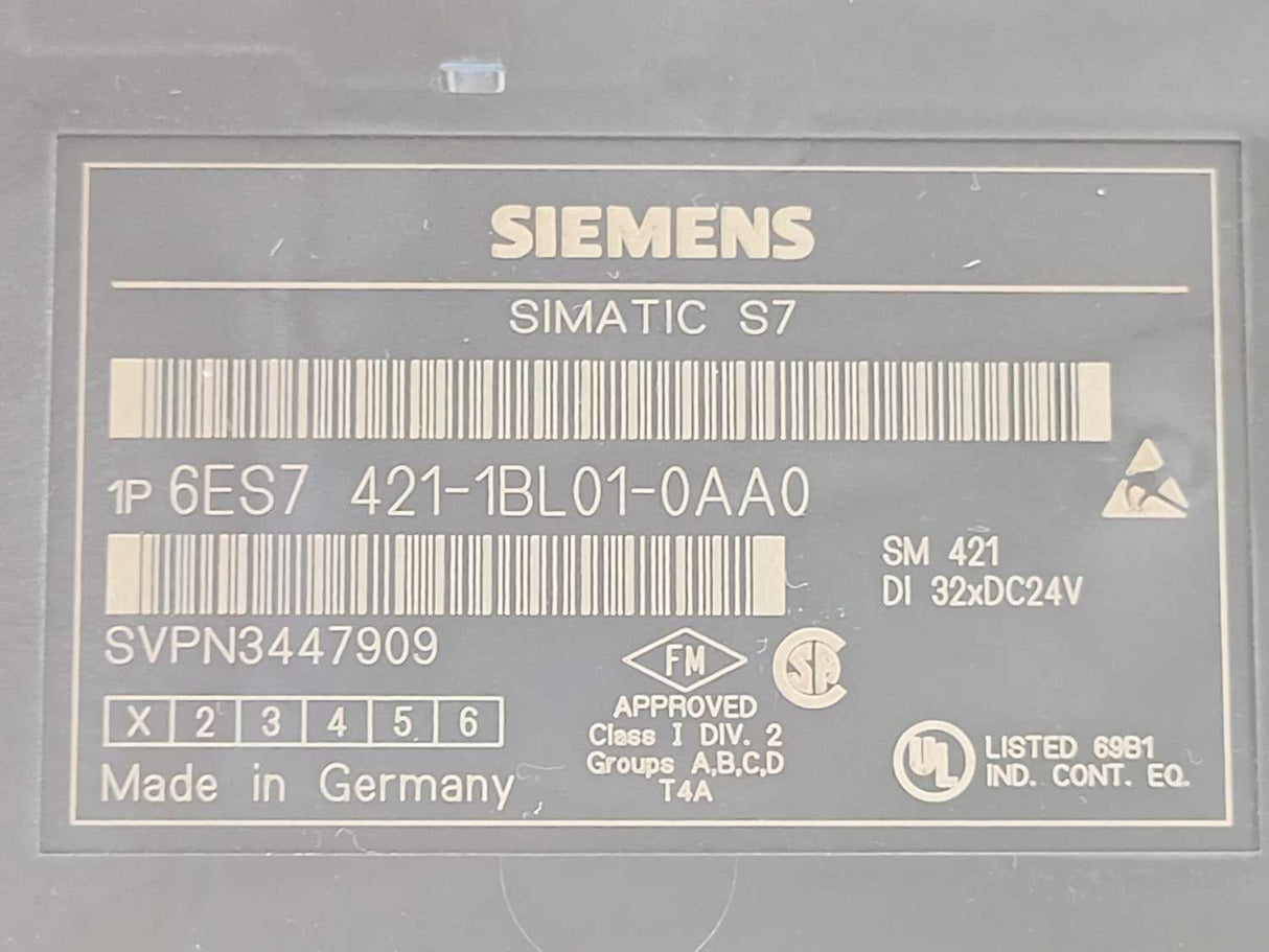 Siemens 6ES7421-1BL01-0AA0 SIMATIC S7-400, digital input SM 421