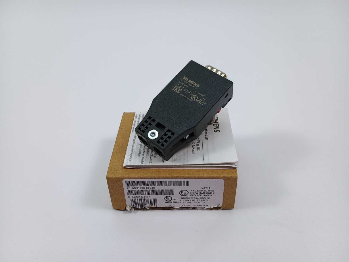 Siemens 6GK1500-0FC10 PROFIBUS FC RS 485 plug 180 PROFIBUS connector