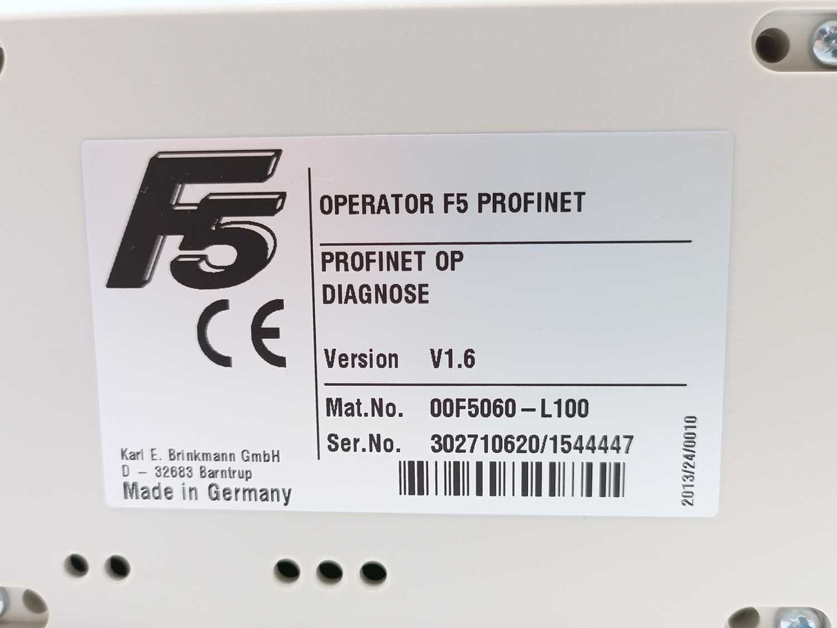 Keb 00F5060-L100 OPERATOR F5 PROFINET