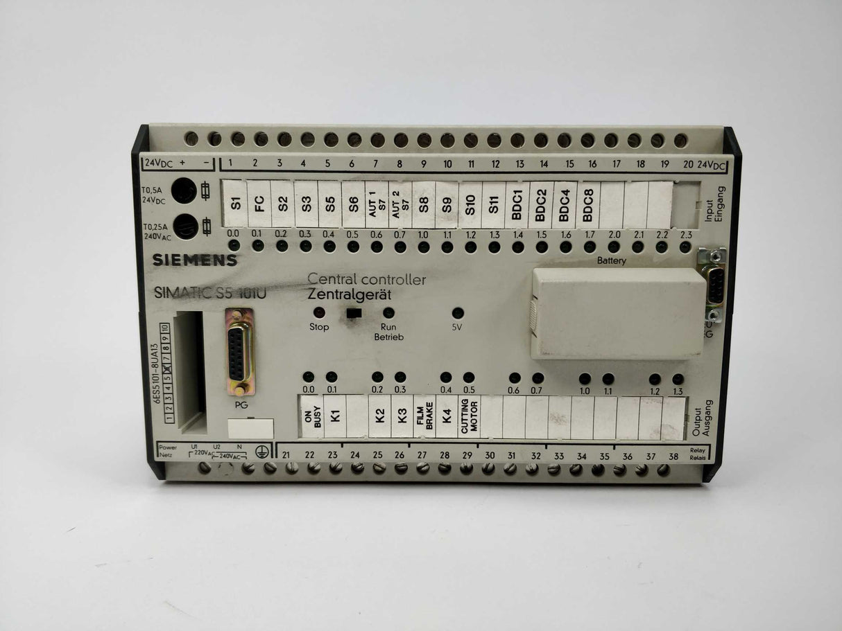 Siemens 6ES5 101-8UA13 SIMATIC S5 101U Controller